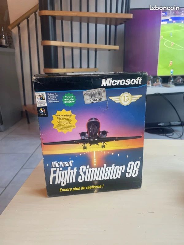 Microsoft Flight Simulator 98 – PC Big Box – Version Française PAL (Bon état)