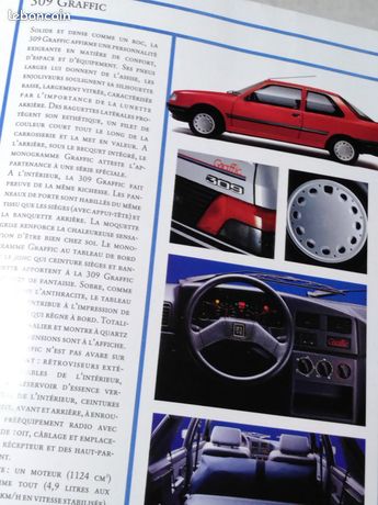 PEUGEOT 205 PROSPEKT 1990 D brochure catalogue prospectus catalogue
