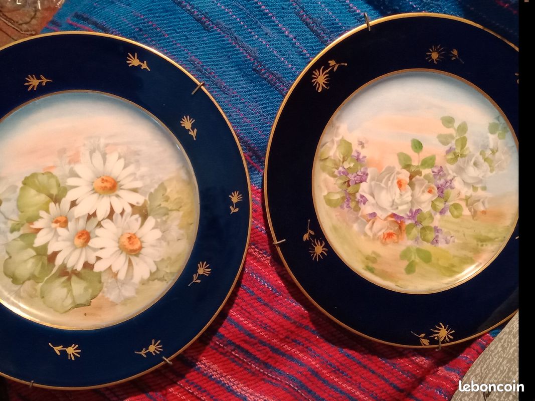 Superbes assiettes fleurie Limoges (image 18)