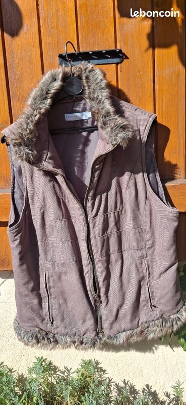 Cache Cache Gilet Sans Manche Femme Fourrure Gilet Sans Manches