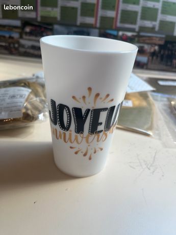 16 Pièces Gobelets En Papier Anniversaire 18 Ans Bleu Or - Vaisselle Fête Décoration Homme Femme