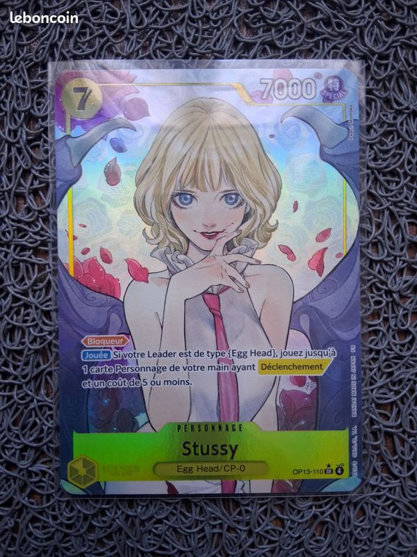 One Piece Cardgame Franais : Carte, Stussy (OP13-110) (V.2) / Srie OP13 Fr - Collection One Piece Cardgame Franais : Carte, Stussy (OP13-110) (V.2) / Srie OP13 Fr - Collection