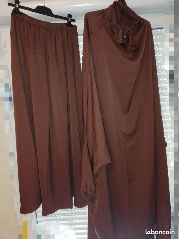 Jilbeb 2 Pièces Jupe ,Taille 3 ( 1,69/1.74cm) | Topaze Nida , Color Zinfindel - El Bassira (image 2)