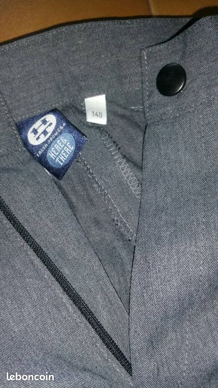 Pantalon gris 10 ans 140 cm tbe slg (image 2)