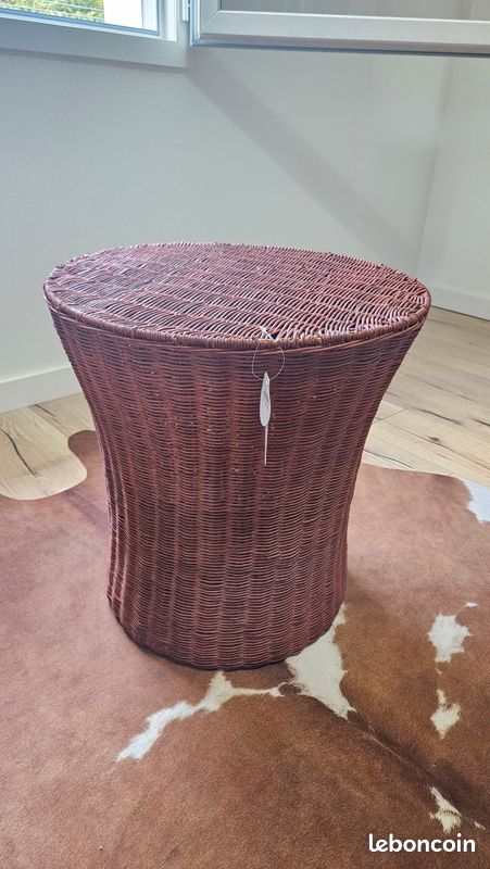 Table basse Maison du Monde – style naturel tressé (image 1)