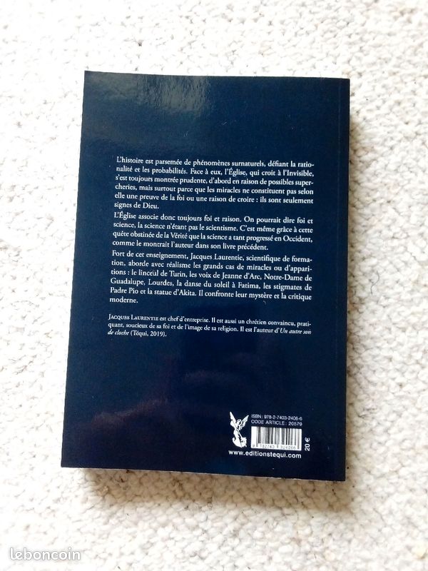 Face aux miracles, Jacques Laurentie, Éditions Pierre Téqui (image 2)