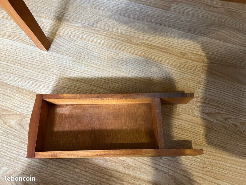 Coiffeuse / maquilleuse vintage en bois (image 9)