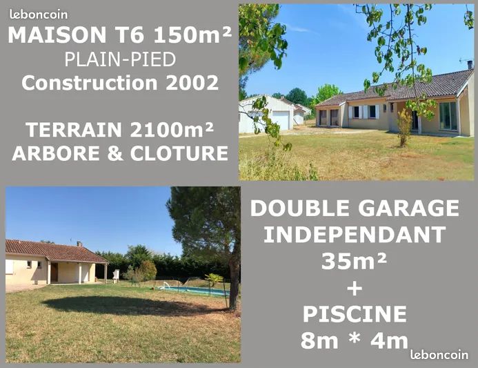 Maison 6 pièces 150 m² · à Saint-Nauphary · 150 m² · 265 000 €