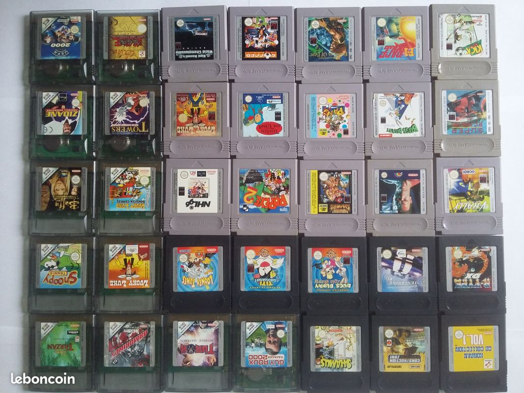 Lot 35 jeux video gameboy n&b et color gbc en loose (image 2)