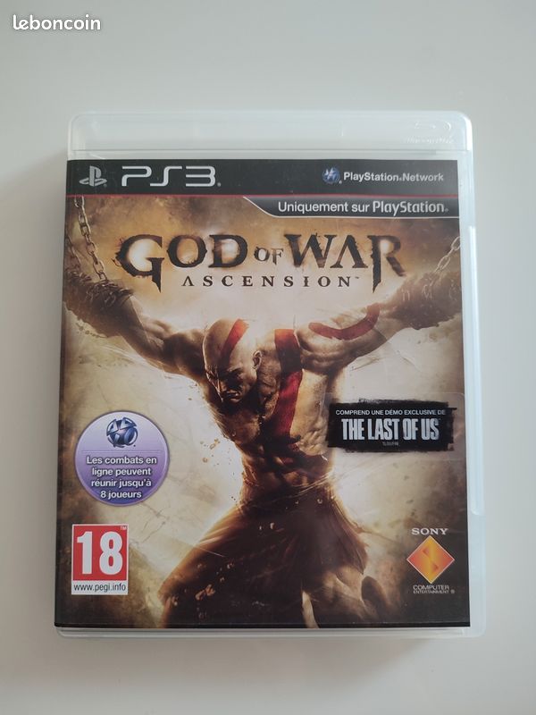Jeu PS3 God Of War Ascension (avec Démo De The Last Of Us) - Version PAL, Bon état, Testé