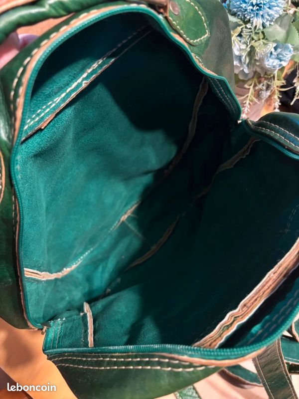 Sac à dos en cuir italien (image 3)