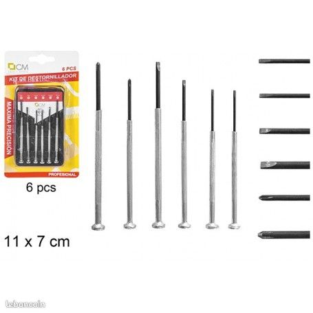 Kit Tournevis De Précision 11 Pièces - Pour Réparer Lunettes, Téléphone, PC, Neuf Sous Emballage