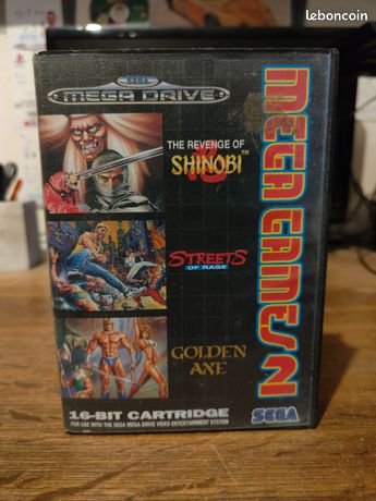 Jeu Sega Megadrive Mega Games 2 - Complet (Shinobi, Street Rage) - EUR PAL