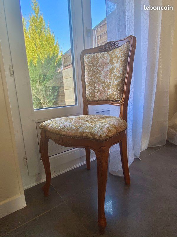 6 chaises en bois vintage (image 1)