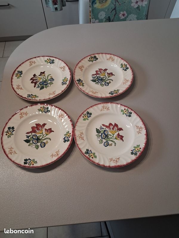 Assiettes Creuses Galvani Pordenone – Céramique Italienne Vintage – Années 50