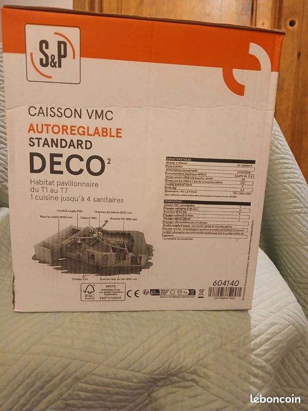 Caisson vmc autorèglable standard DECO (image 2)