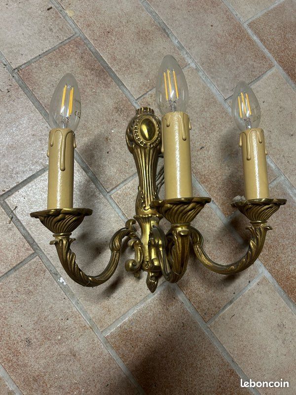 Lustre ancien laiton (image 1)