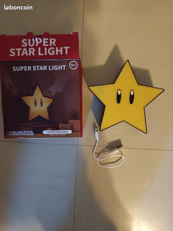 Lampes Mario étoile et cube (image 1)