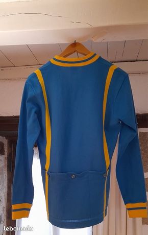 Maillot Cycliste Vintage – LA BAZOUGE, Tricots Du Rocher, OUEST QUINCAILLERIE, Taille 4