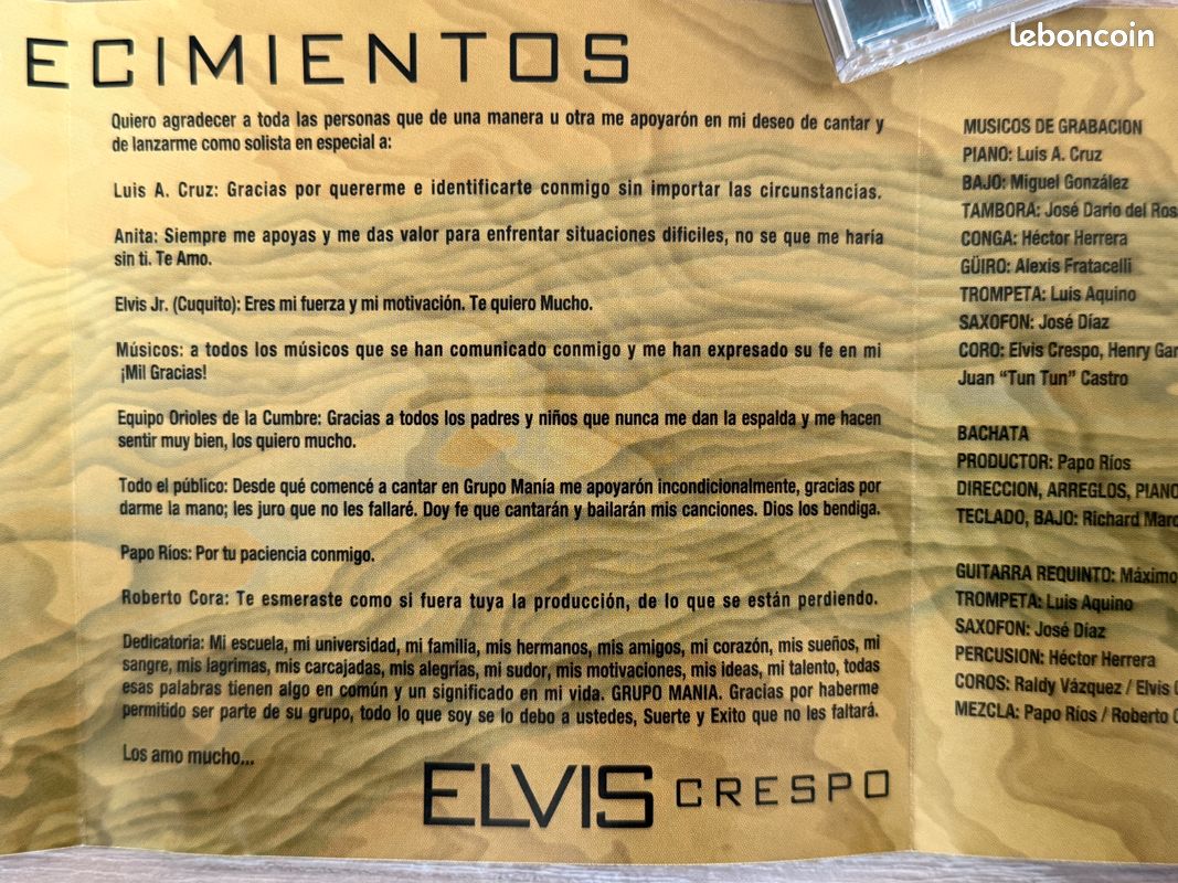 CD - Elvis Crespo - Titre: Suavemente - (image 7)