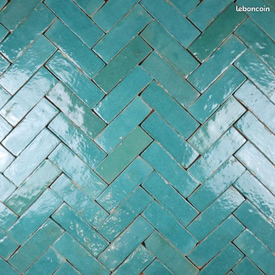 Véritable Bejmat de Fès – Vert Traditionnel (image 1)