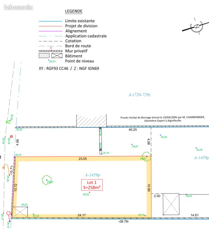 Terrain constructible · à Ferrières · 59 000 €