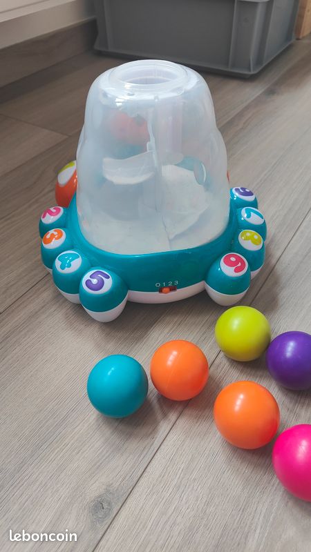 EnfantsJeux et jouetsActivités et jouets pour bébéPush & pull toysAuby Push & pull toys Auby jouet de bébé crabe fou lanceur de balles (image 3)