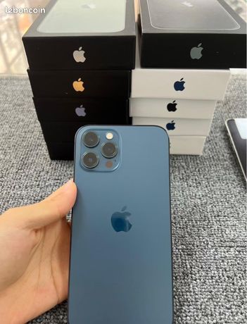 IPhone 12 Pro Max 256Go Bleu Débloqué Occasion Bon état IPhone 12 Pro Max 256 Go Débloqué Occasion - Bleu, Avec Câble, état Correct IPhone Edge