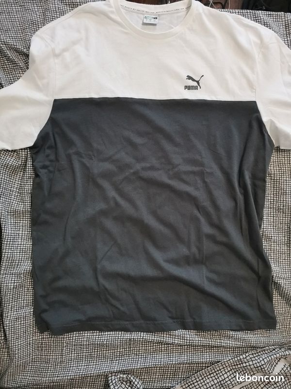 Tee-shirt Puma gris taille L (image 2)