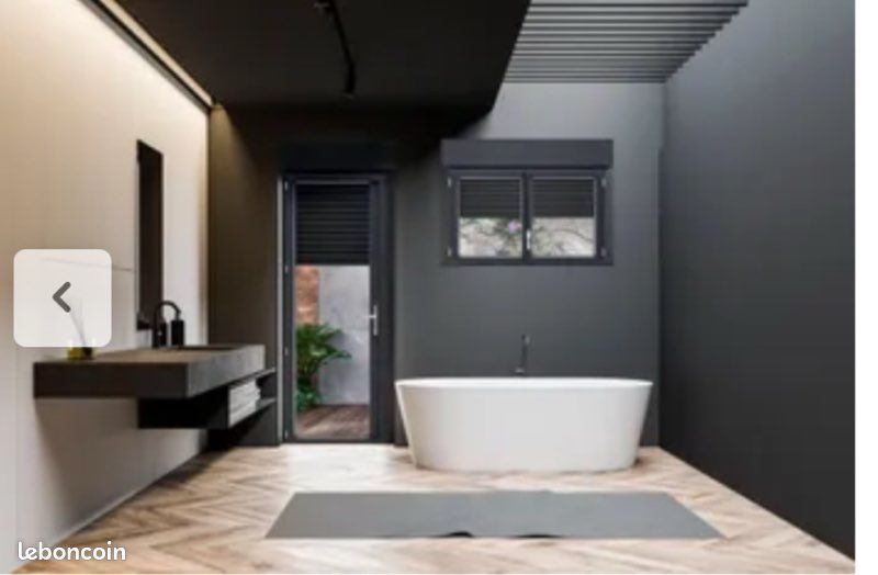 Fenêtre alu gris anthracite 105x120 + volet roulant (image 3)