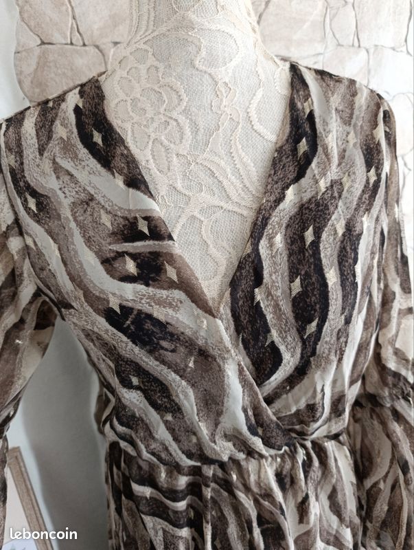 Robe TU habillée marron (image 4)