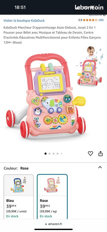 Marcheur bébé trotteur neuf Équipement bébé