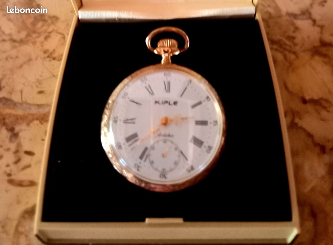 JUNGHANS - ELGIN Montre à Gousset En Plaqué Or, Boitier De Marque Elgin Usa Mecanisme
