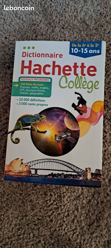 Dictionnaire hachette collège 6e à la 3e (image 2)