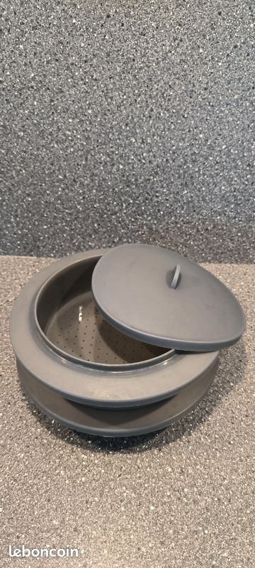 Cuiseur vapeur à 2 étages en silicone (image 3)