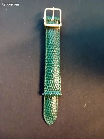 Bracelet de montre N° 32 vert lézard marque FB Taille 16 (image 3)
