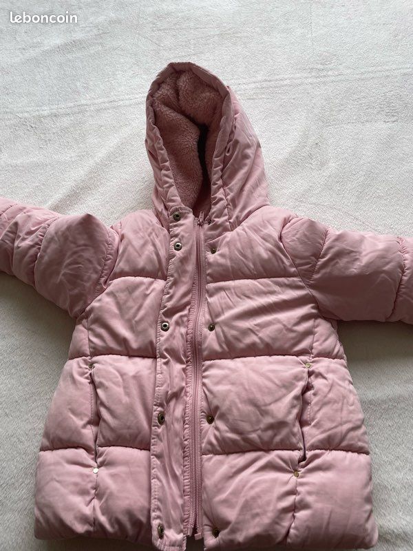 Blouson fille 8 ans rose poudré kiabi 5 (image 1)