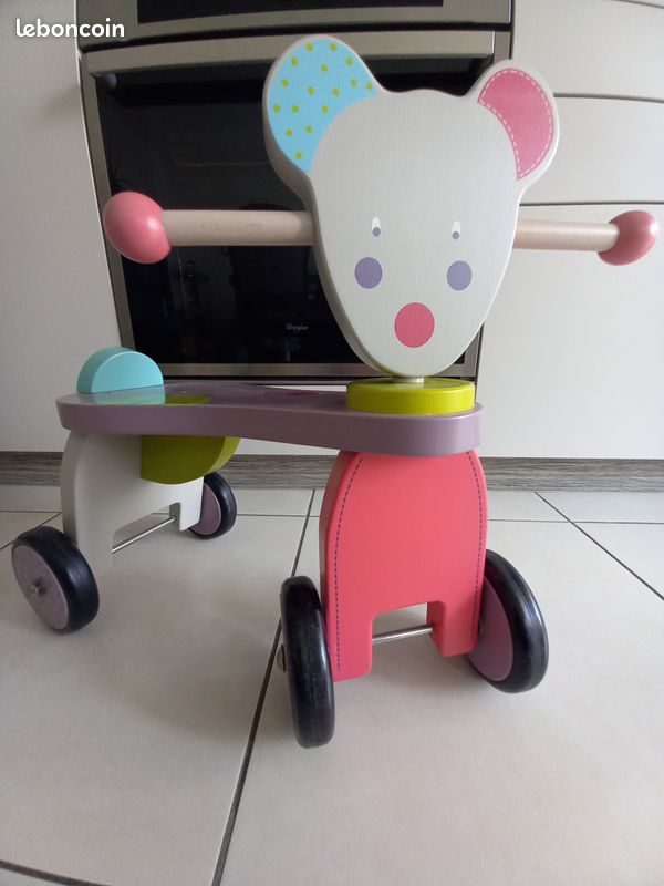 Porteur souris en bois Moulin Roty Jeux Jouets