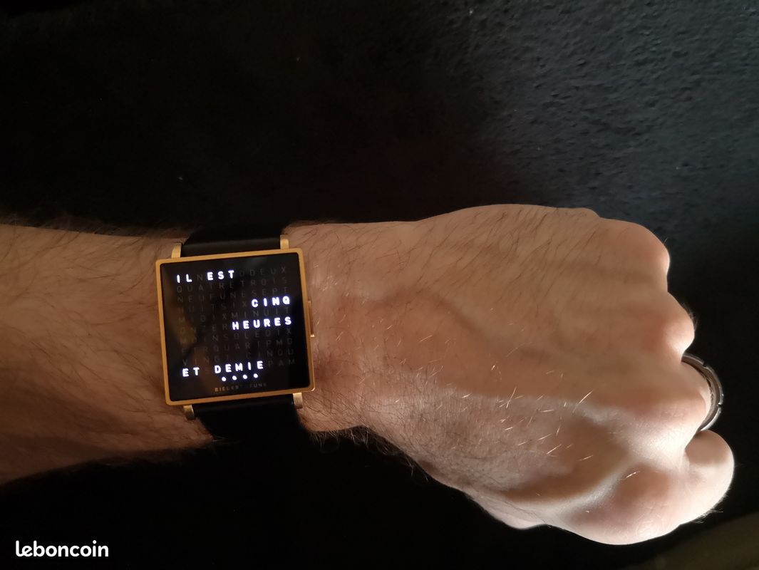 Biegert En Funk Horloge Horloge Qlocktwo Classic White Pepper