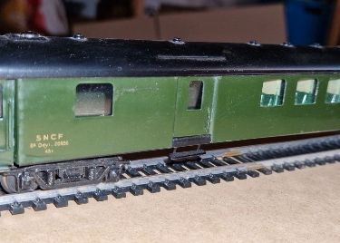 Voiture voyageurs PMP bogies OCEM-FL 2ème classe/fourgon type B6