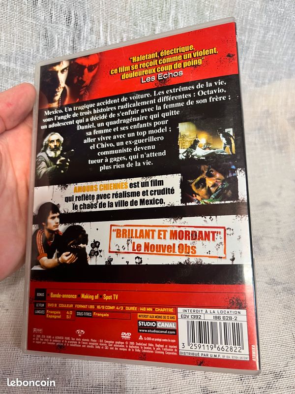 Amours chiennes, dvd (image 2)