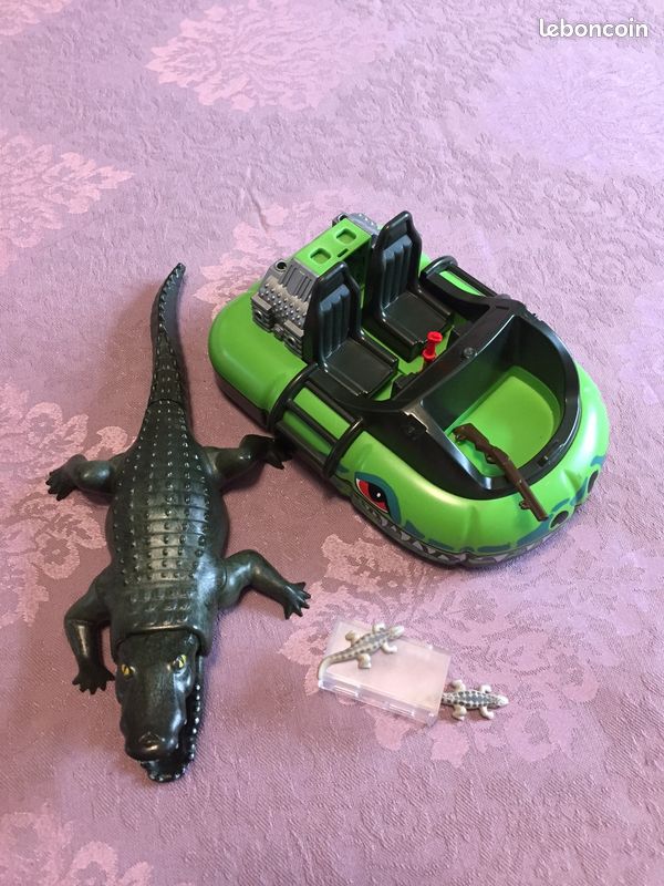 Playmobil - Playmobil - Aéroglisseur et crocodile (image 1)