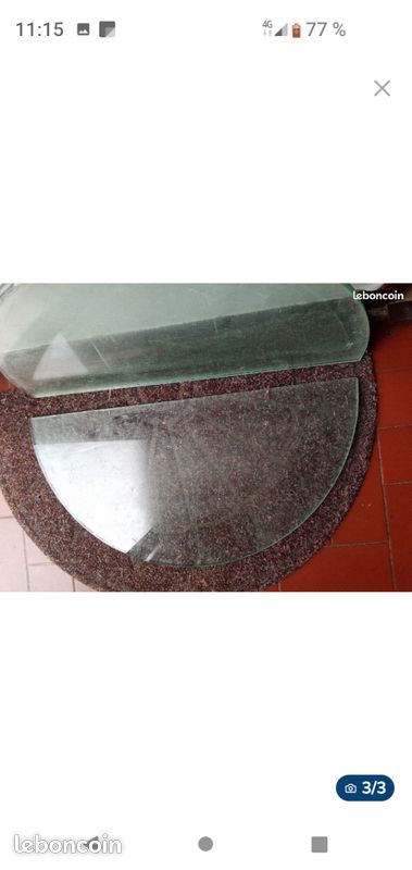 Lot de trois tablettes en verre pour étagère (image 1)
