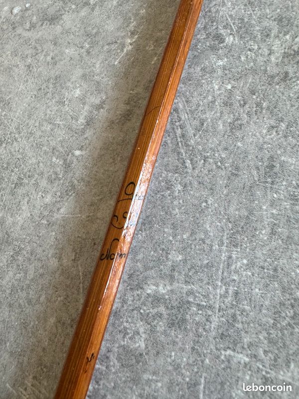 Pêche CANNE à MOUCHE 7'9p Bambou refendu Fly rod fishing Pezon et
