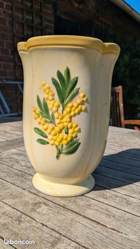 Vase vintage en céramique émaillée (image 1)