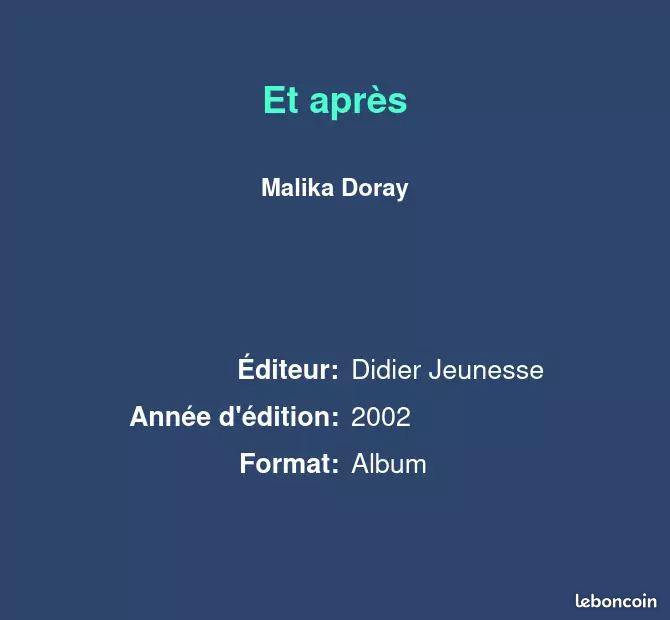 Et après - Malika Doray (image 2)