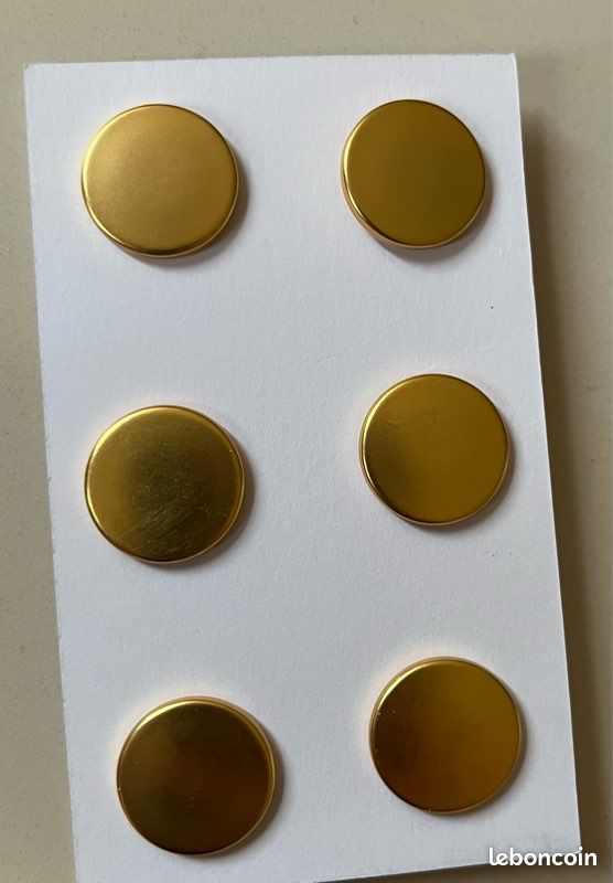 Bouton Doré 18mm (image 2)
