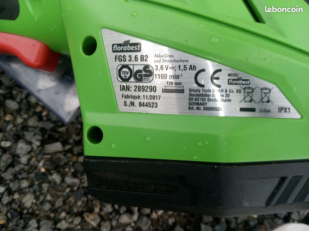 Vend coupe bordure/ taille haie sans fil de la marque florabest (image 2)