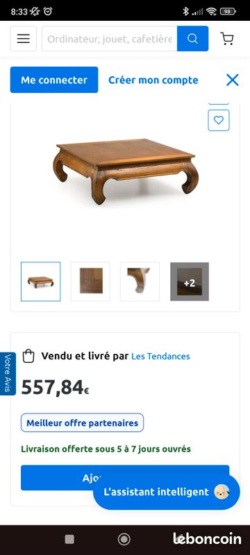 Table basse bois (image 3)