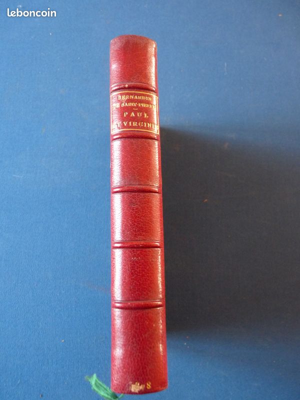 Livre ancien 1878 Paul et Virginie de B de Saint Pierre (image 1)